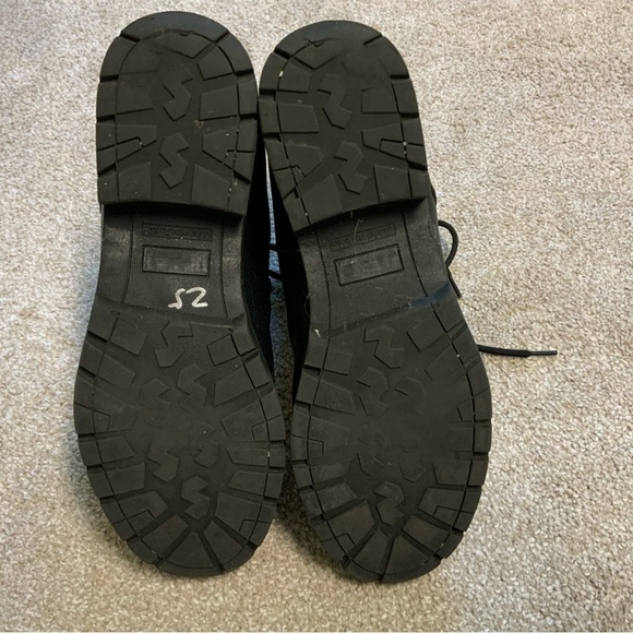 Black Nautica Lace Up Fall Ankle Combat Boots - Picture 4 of 4